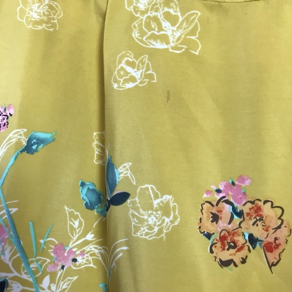 Darling M Mustard Floral Sleeveless Career Dress - Picture 8 of 8